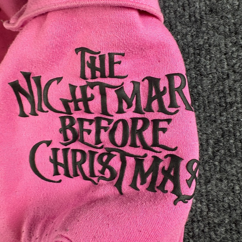 Disney Tim Burton's The Nightmare Before Christmas Sweatpants Women 29x26.5 Pink - Picture 5 of 13